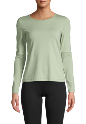 Essential Long Sleeve with Mesh Insert – Calming Green